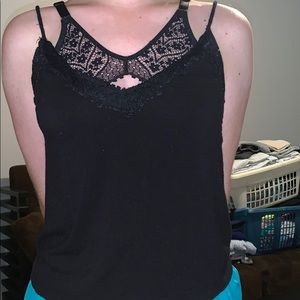 Black pac sun lacy tank